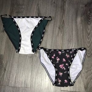 2 PINK Victorias Secret; Large Low Rise Bikini Underwear